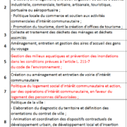 Compétences pour la DGF bonifiée